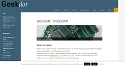 Desktop Screenshot of geekdot.com