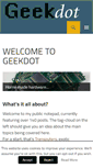 Mobile Screenshot of geekdot.com